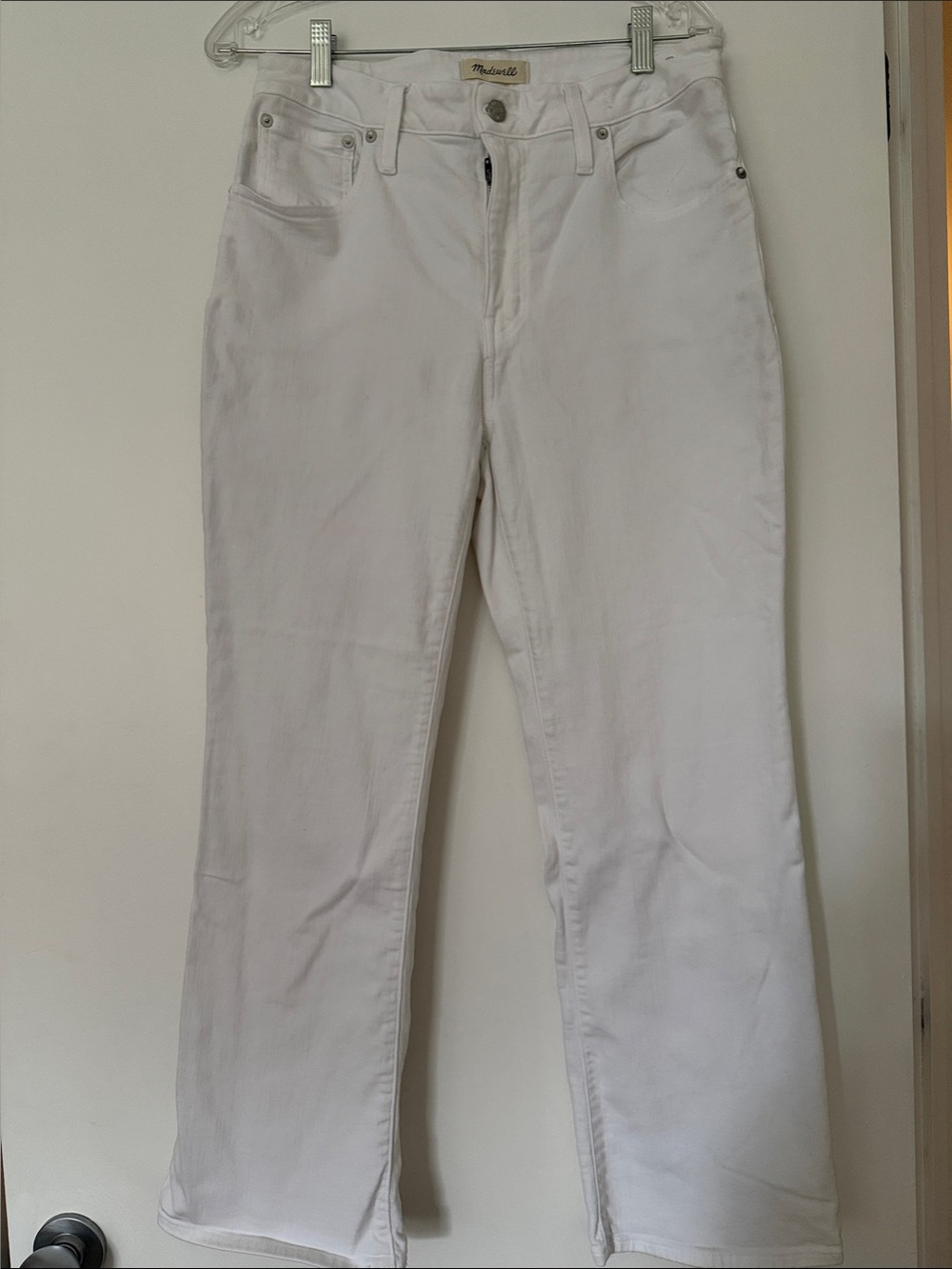 Madewell White Curvy Kick-out Women's Jeans